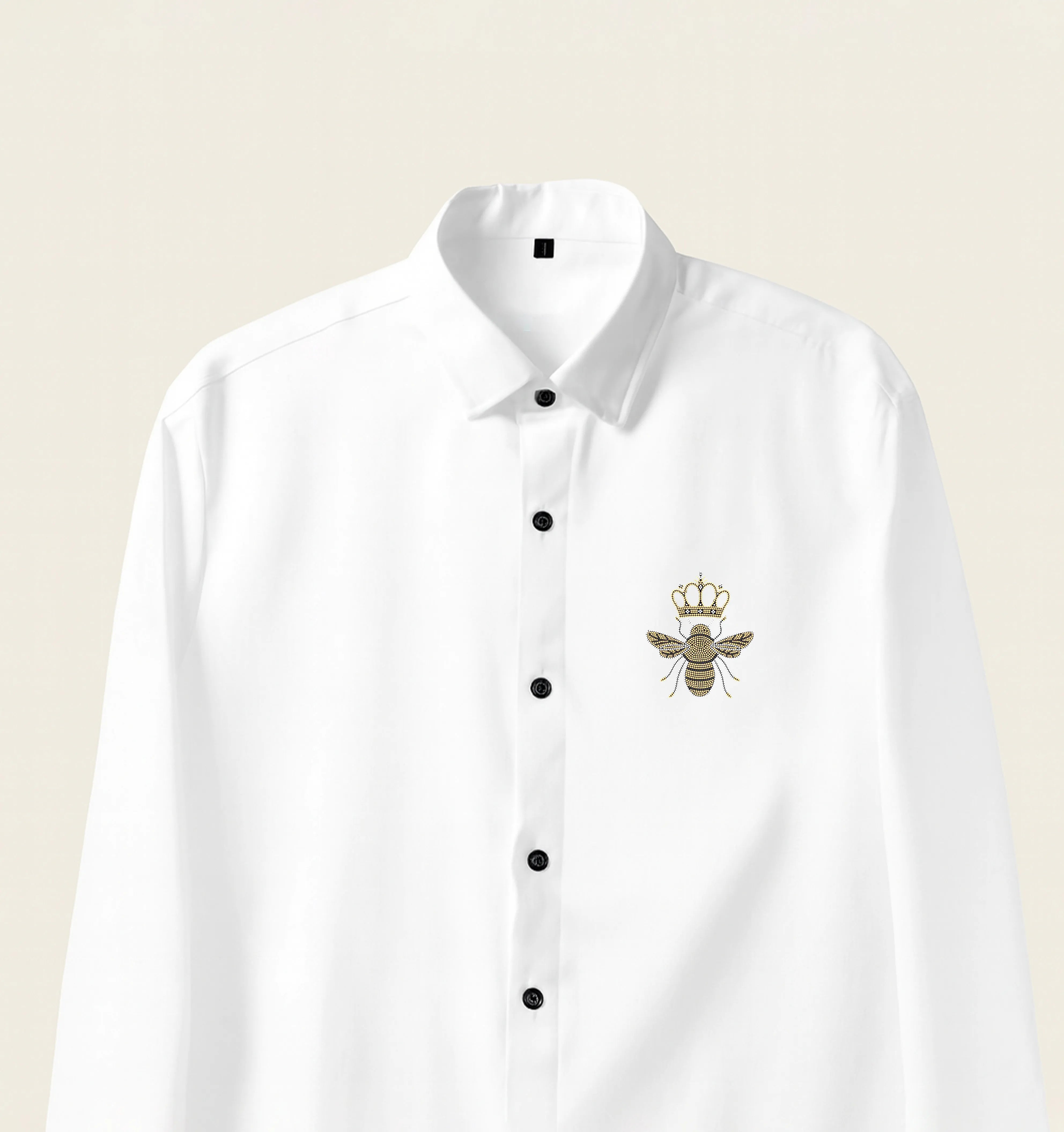 Men’s Bee Crown Embroidered Shirt