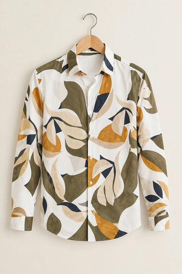 Men's Leaf Harmony Casual Shirt