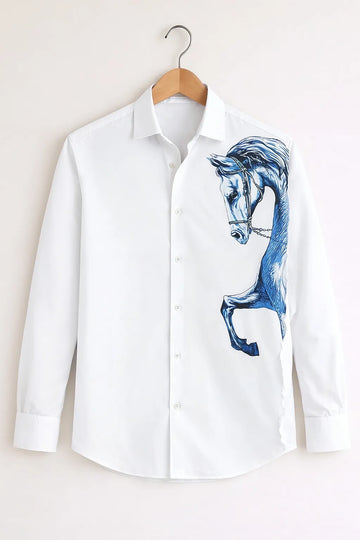 Men’s Stylish Designer Cotton Print Shirt