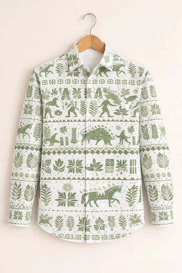 Heritage Forest Folk Print Premium Cotton Shirt