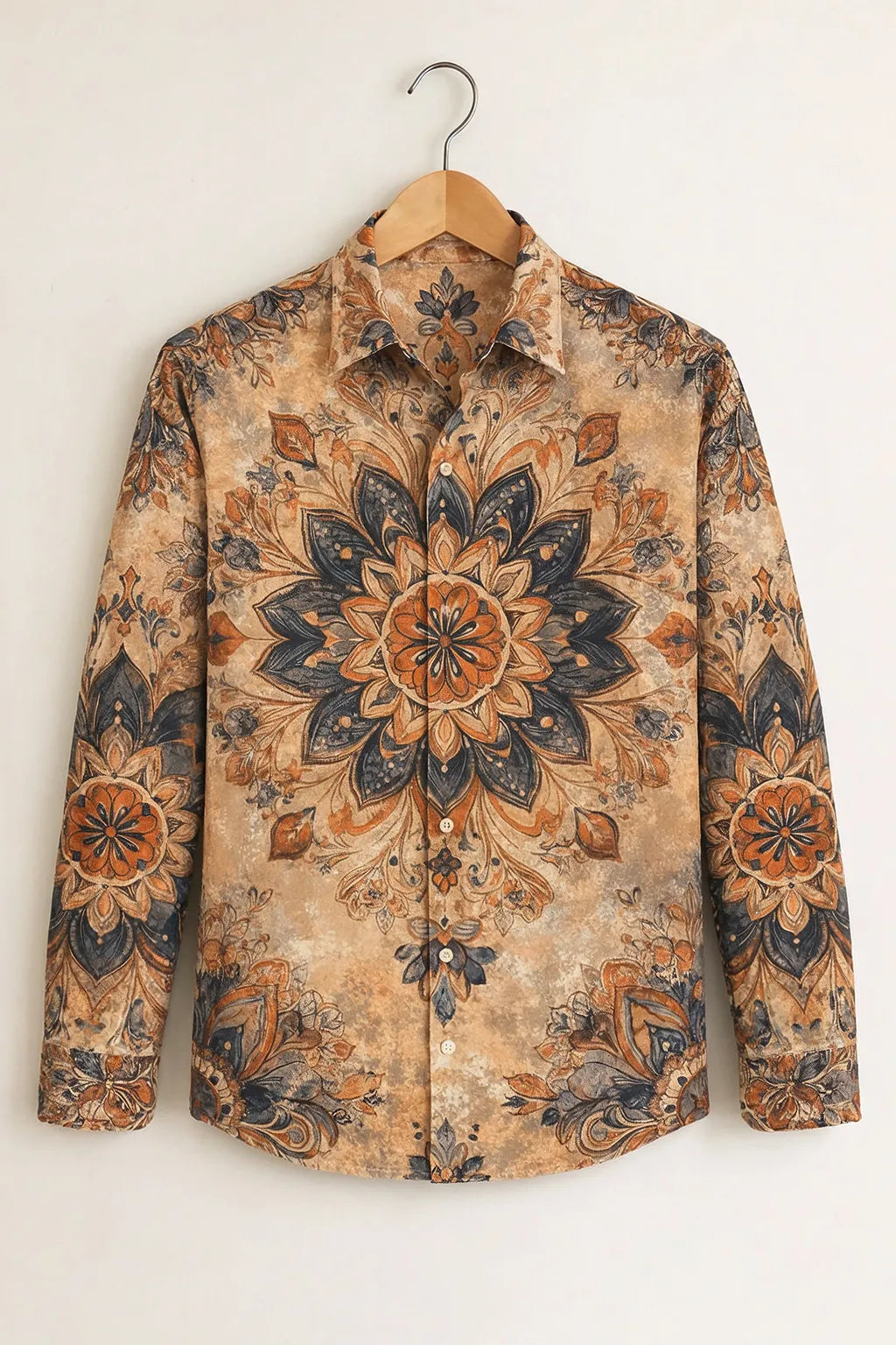 Men’s Ethnic Mandala Printed Shirt