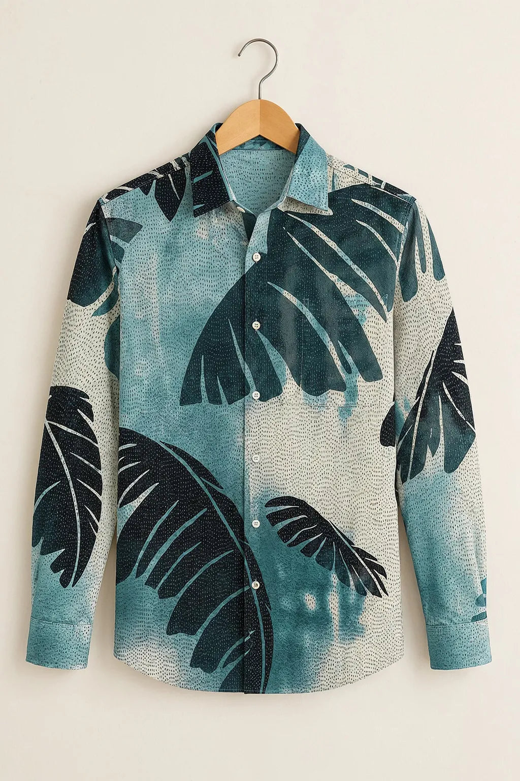 Men's Blue Palm Graphic Shirt