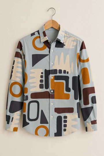 Men's Urban Geometry Designer Shirt