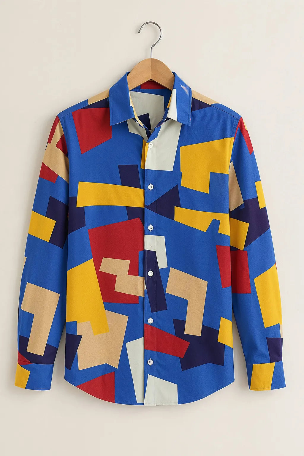 Vibrant Geometry Designer Shirt