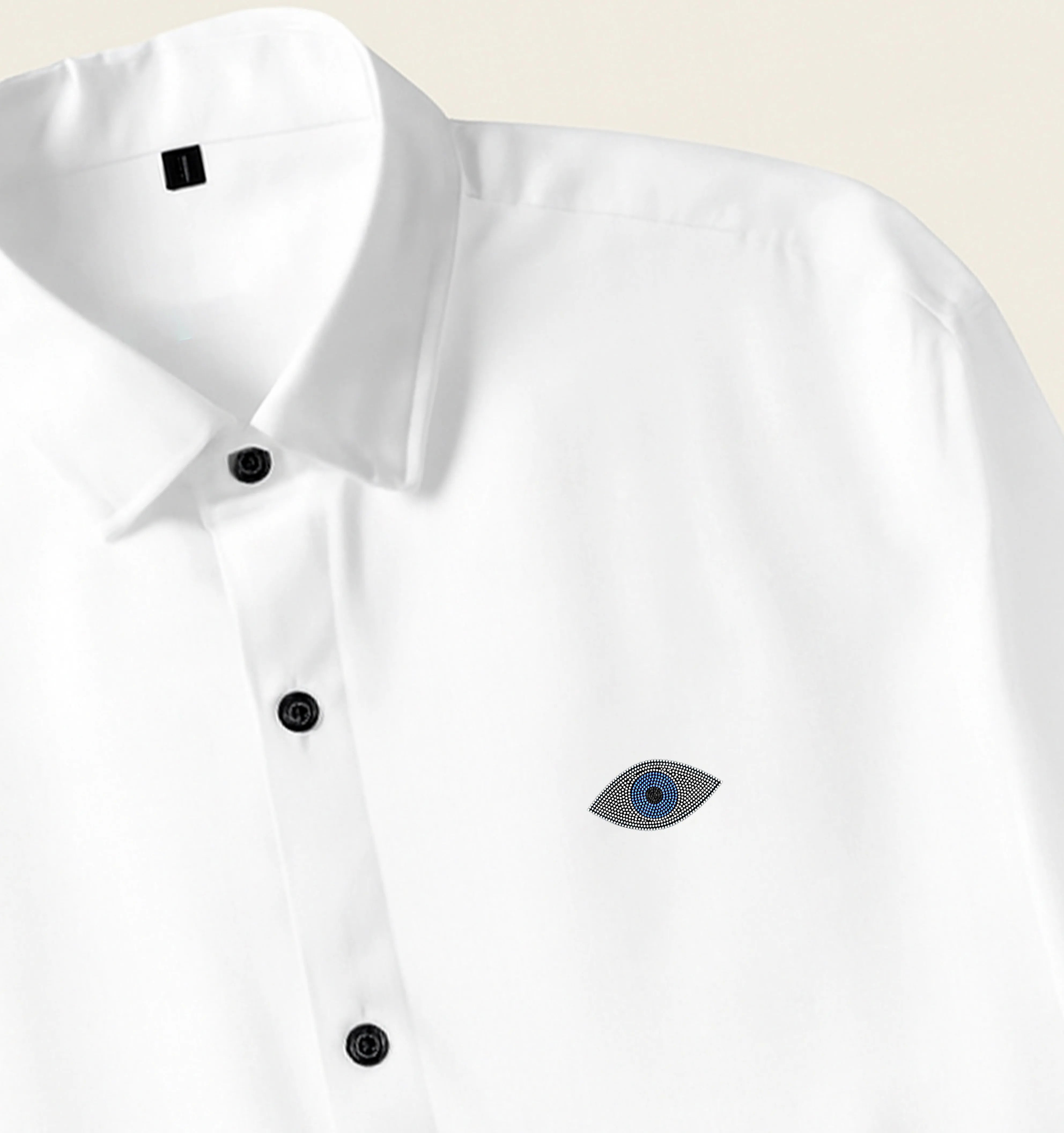Men’s Evil Eye Embroidered Shirt