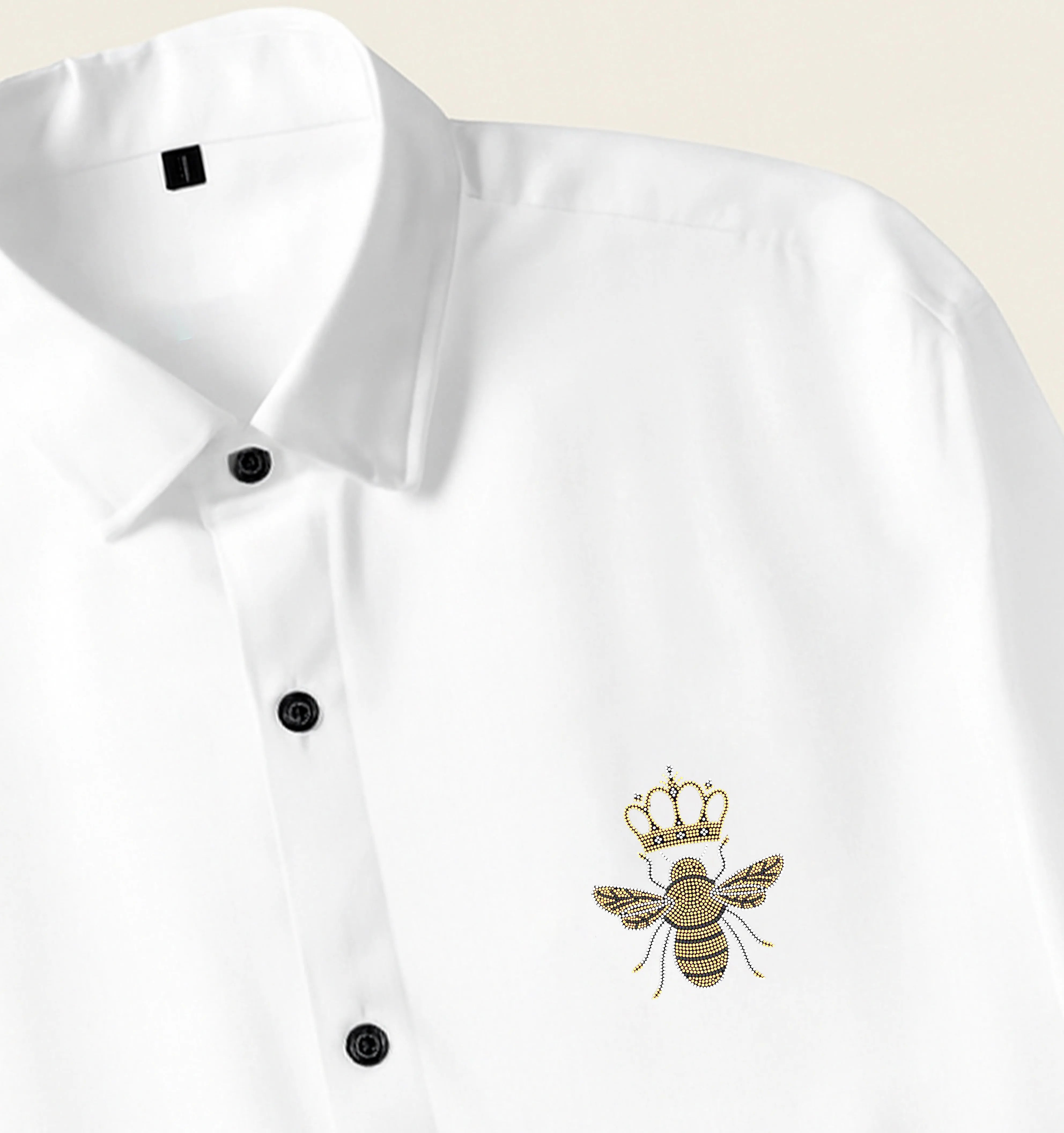 Men’s Bee Crown Embroidered Shirt