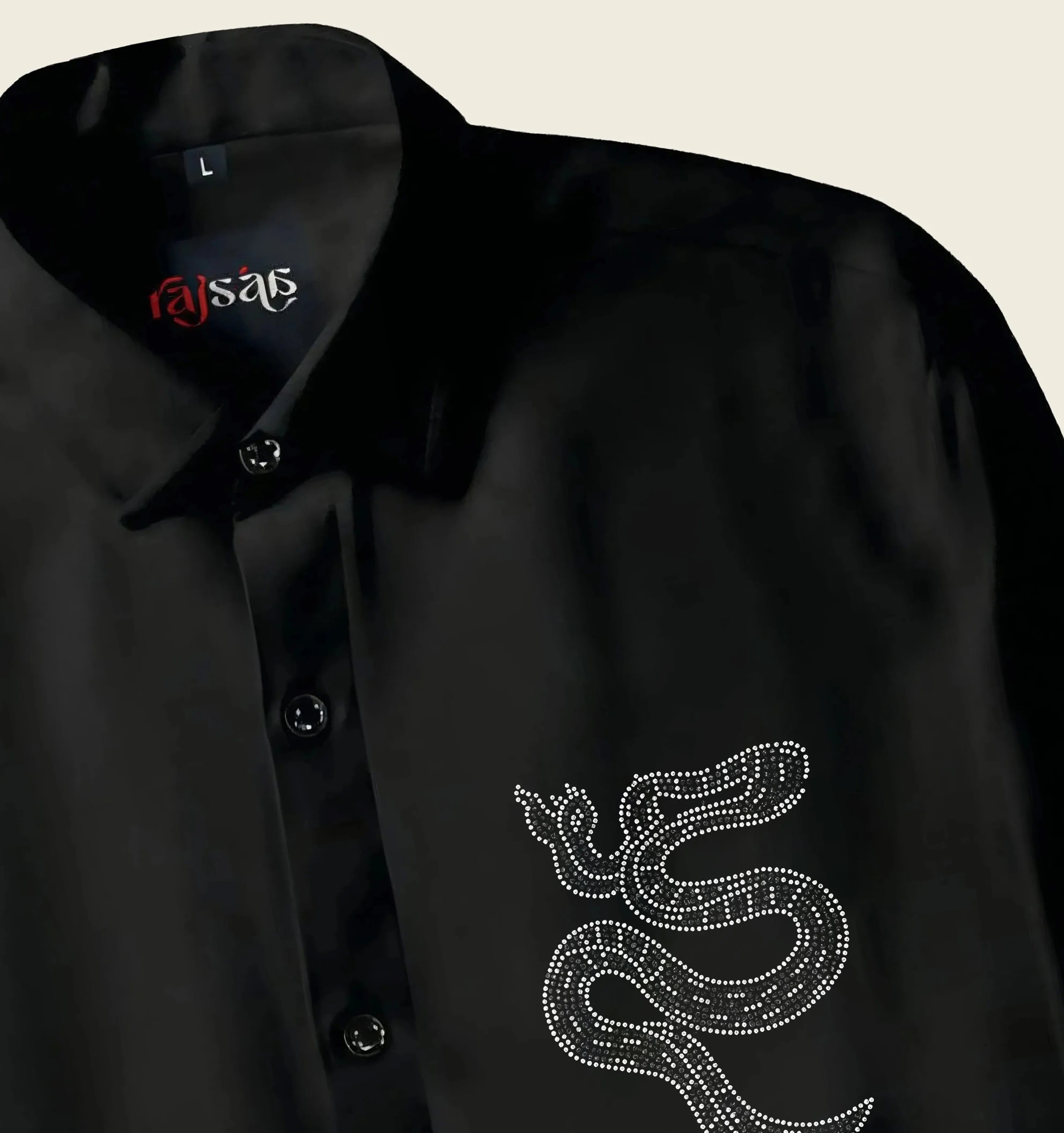 Men’s Black Snake Jarkan Shirt