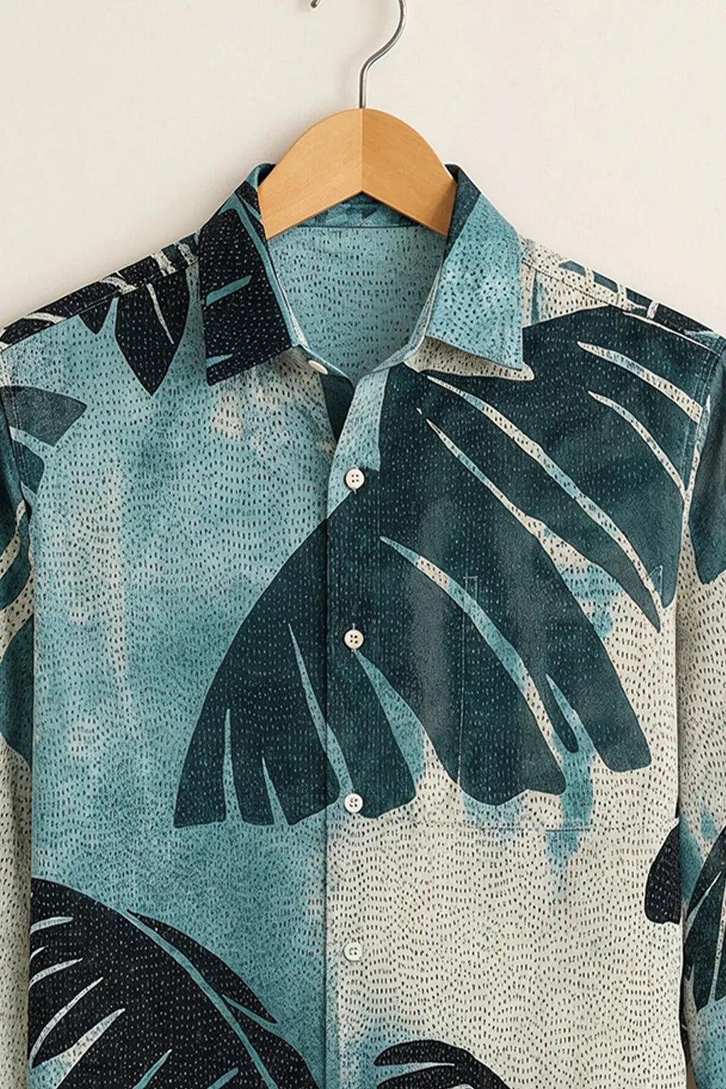 Men's Blue Palm Graphic Shirt
