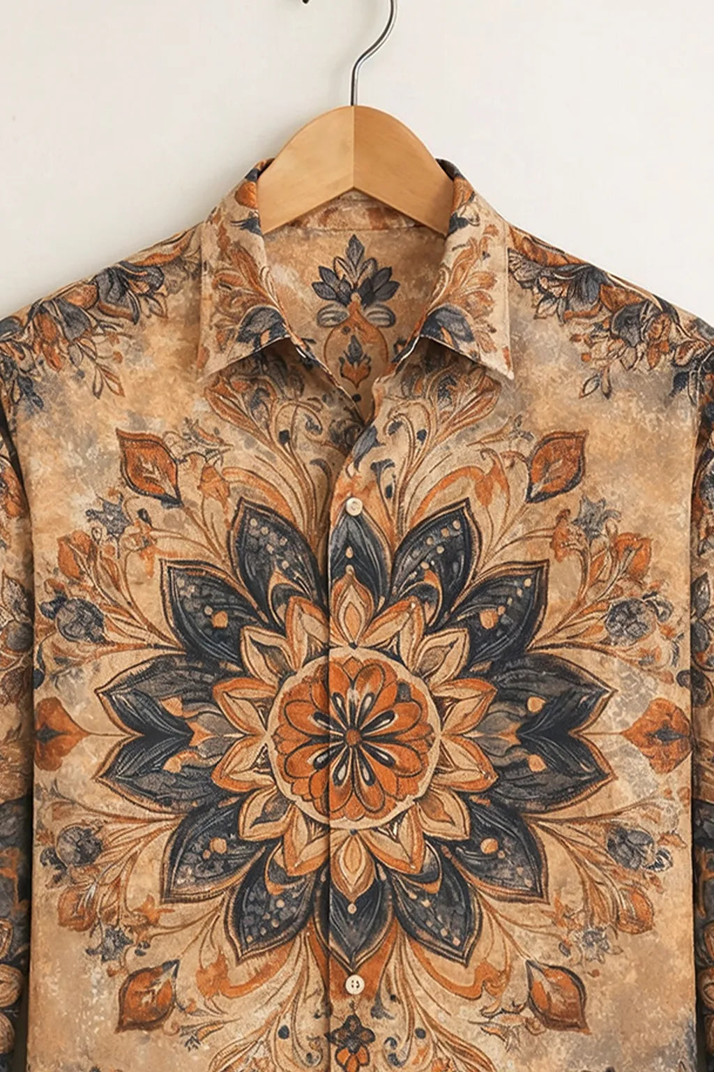 Men’s Ethnic Mandala Printed Shirt
