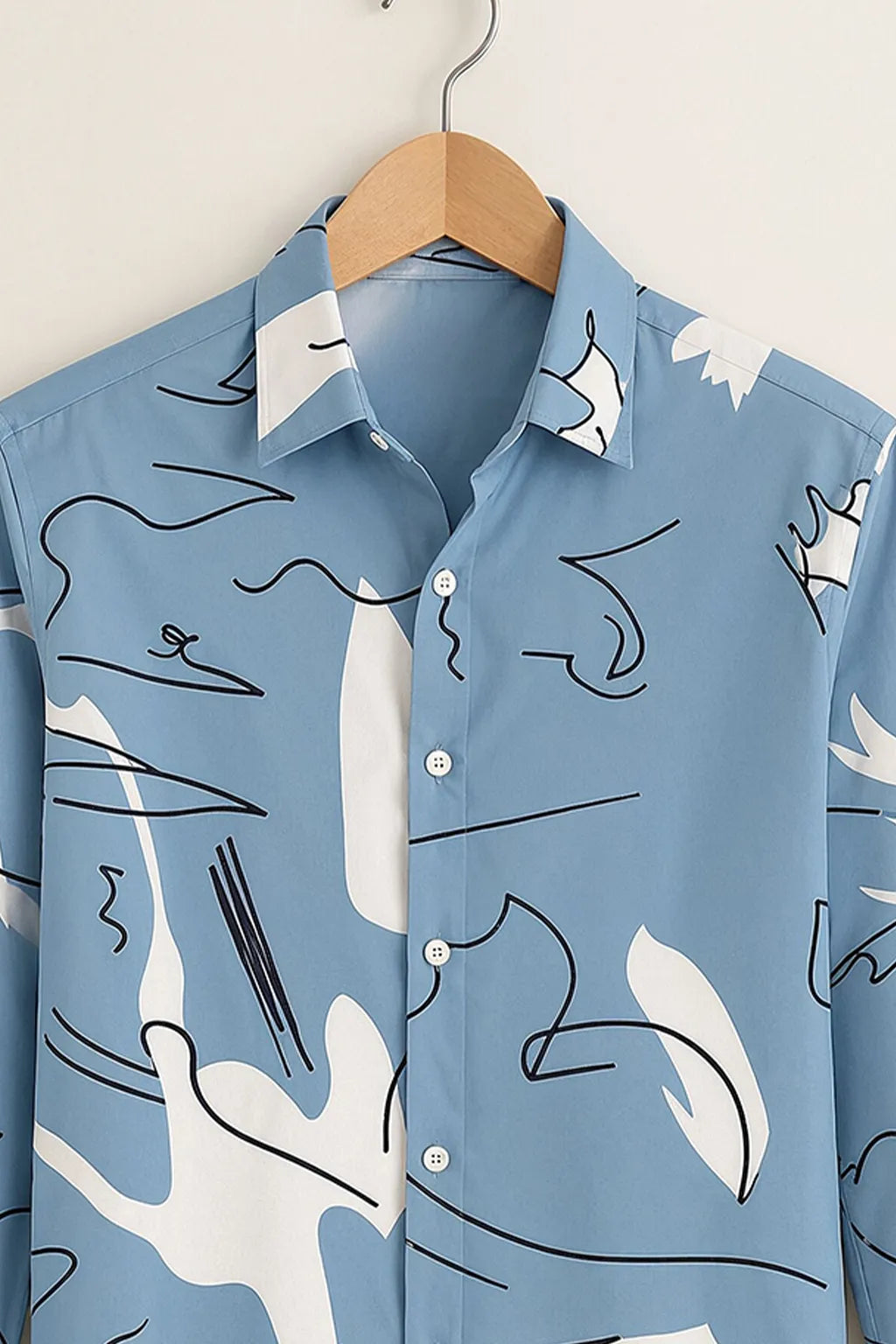 Men's Blue Wave Graphic Shirt