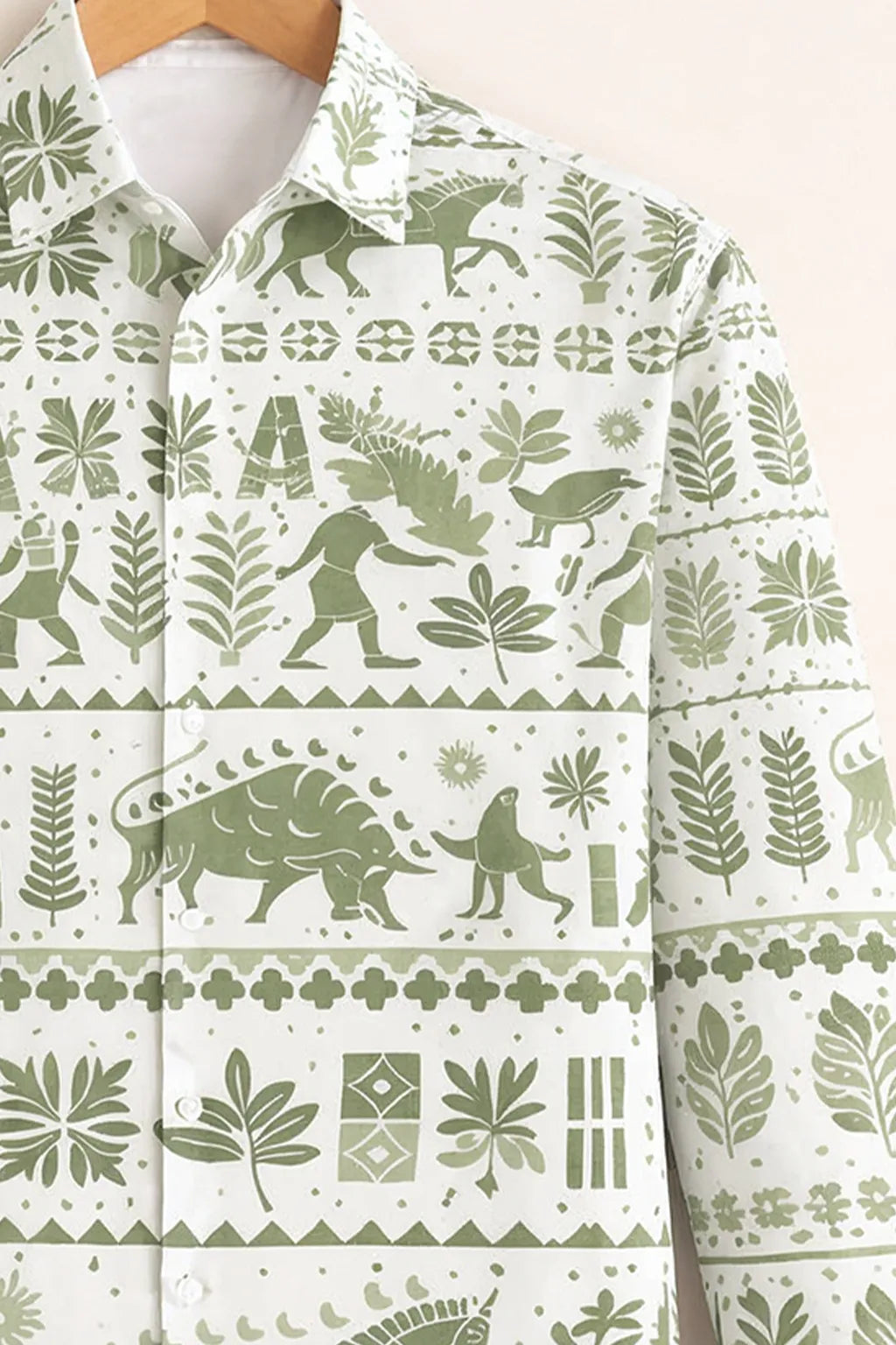 Heritage Forest Folk Print Premium Cotton Shirt