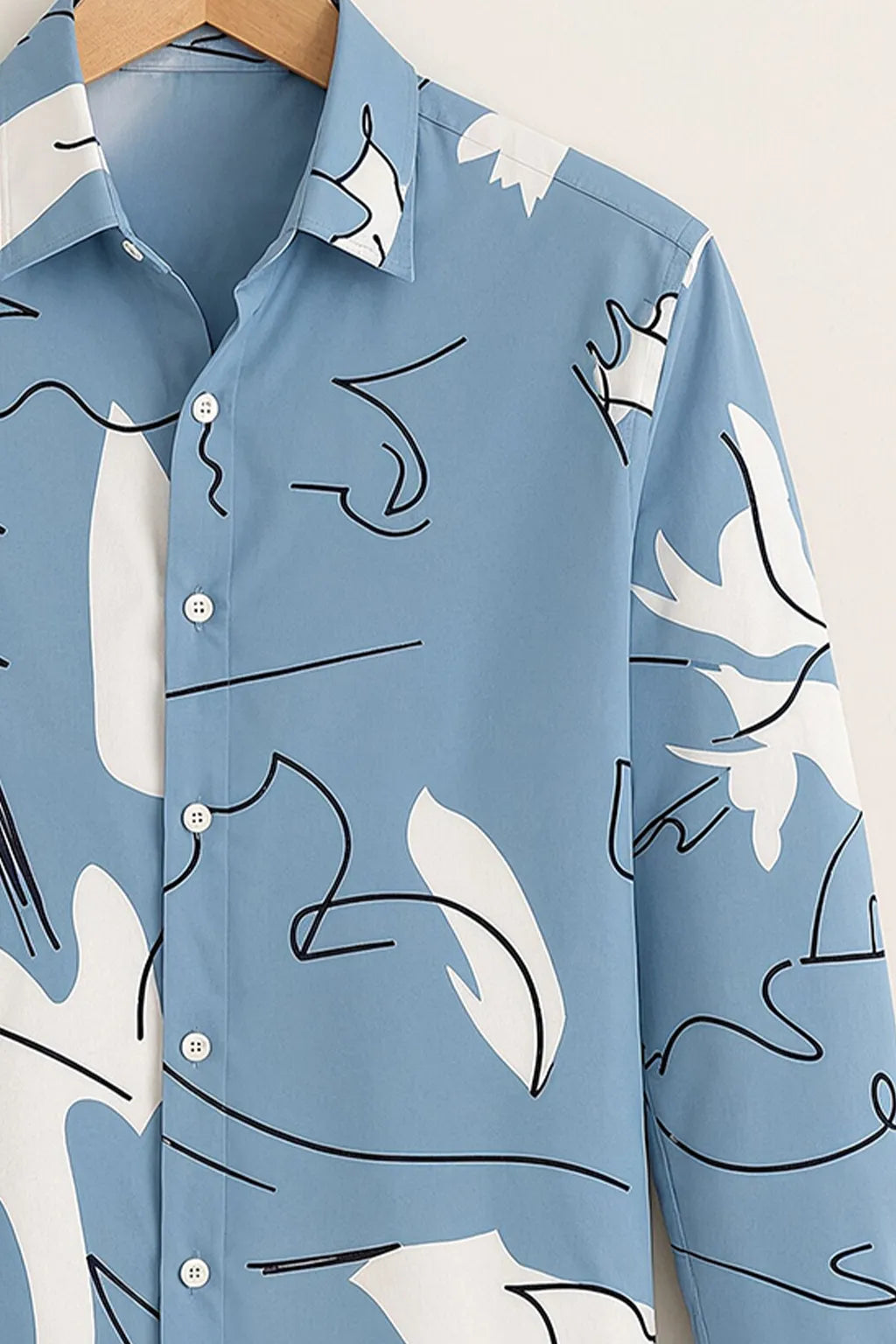 Men's Blue Wave Graphic Shirt