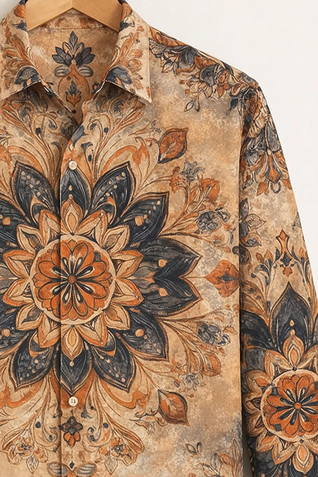 Men’s Ethnic Mandala Printed Shirt