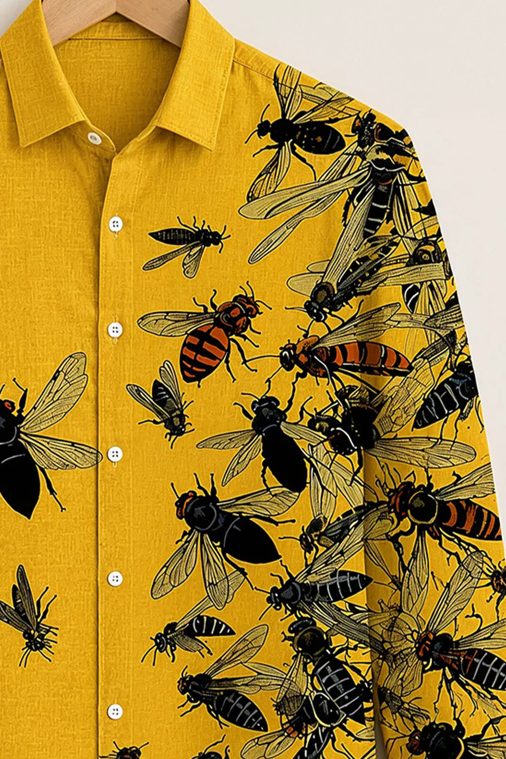 Men's Golden Swarm Designer Shirt